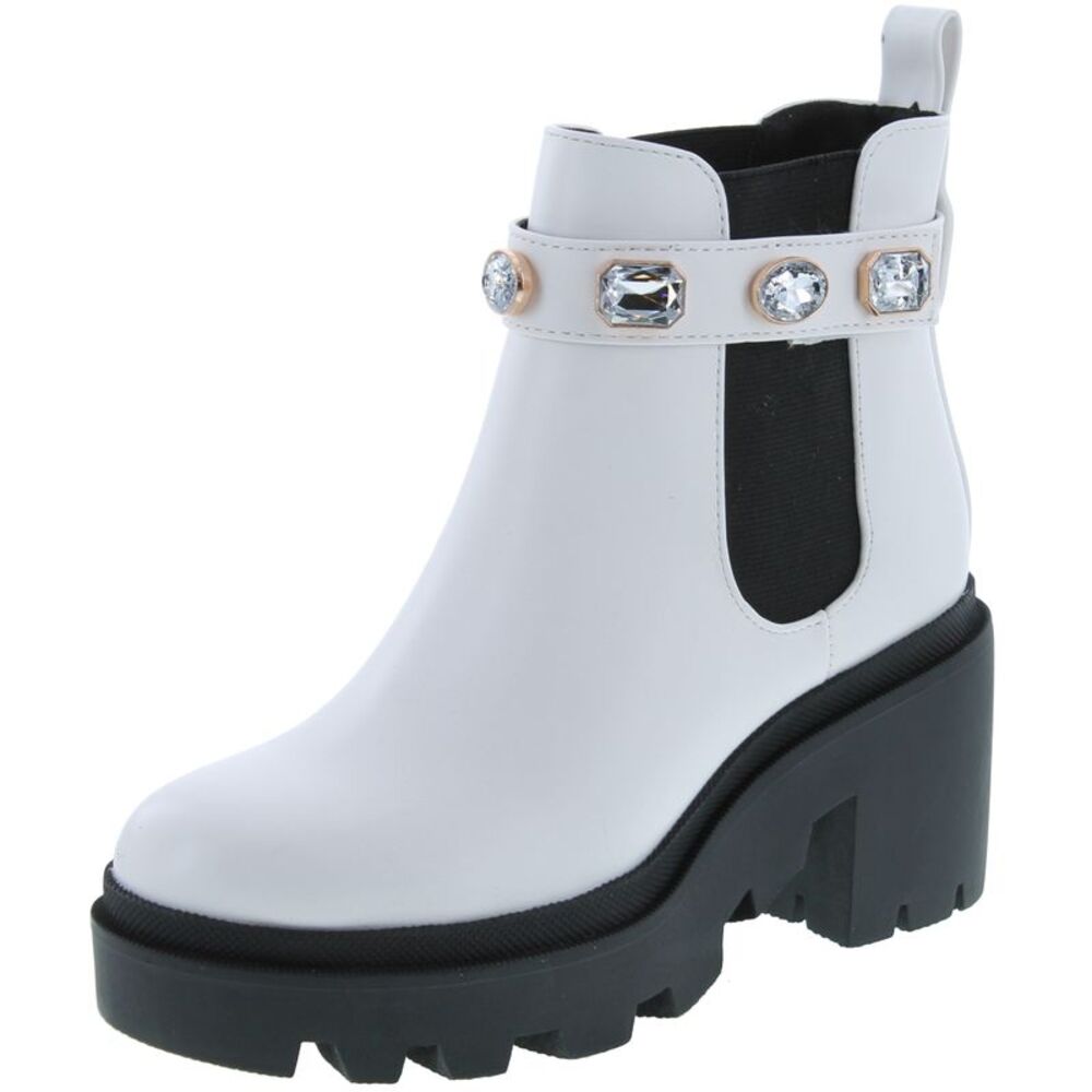 Soda Profile White Womens boots 6 NEW